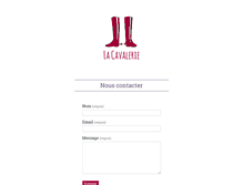 Tablet Screenshot of lacavalerie.com